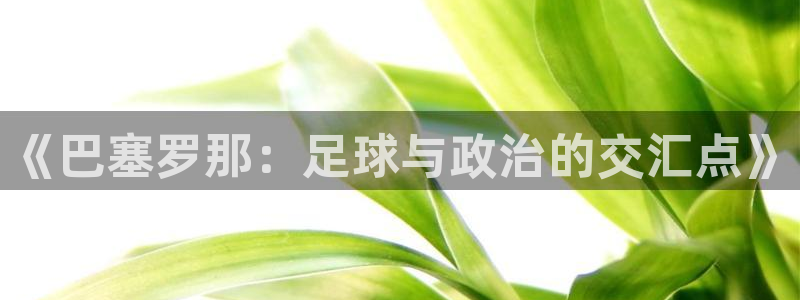 2026男足世界杯:《巴塞罗那:足球与政治的交汇点》
